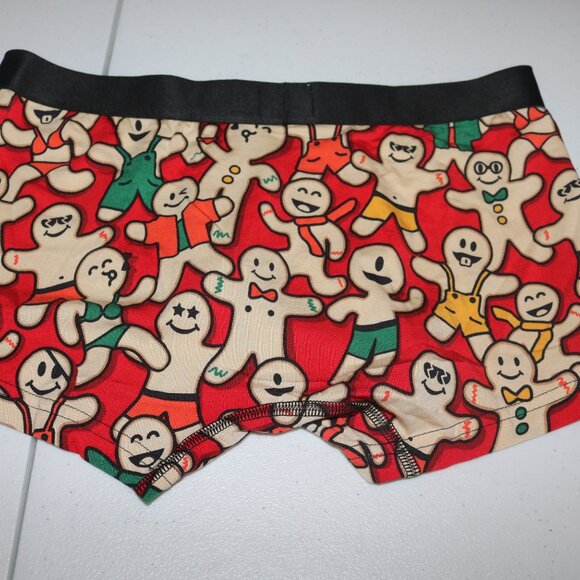 MeUndies Christmas Gingerbread peoples men's Trunks size medium - Picture 2 of 4